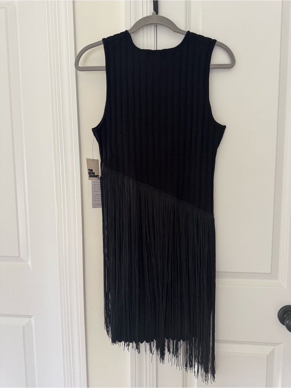 The Good Journey Black Festival Fringe Sleeveless Dress size Medium - Picture 7 of 7